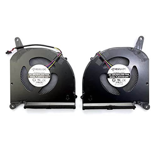 BestParts New CPU+GPU Cooling Fan Replacement for Gigabyte Aero 15 OLED, AERO 17 HDR XA, RP75XA RP77XA, for Aorus 15G 17G YB XB WB KB SB YC XC YD XD KD, P/N: PLB07010S12HH (Two Pair Fan)