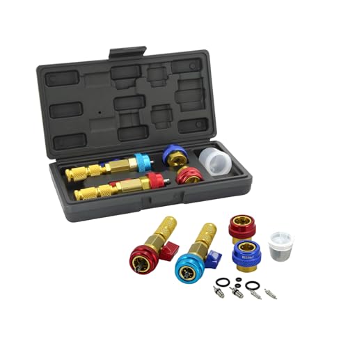 Apeixoto R134A R1234YF Air Condithoning Valve Core Remover Tool for High Low Pressure Repair Tool