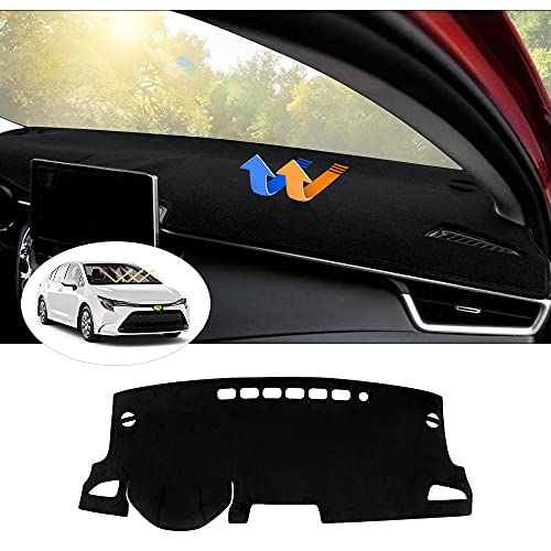 Autorder Dashboard Cover Mat for Toyota Corolla 2019-2022 2023 2024 2025 Accessories Dash Cover Flannel Dash Mat Sunshade Glare UV Rays Protector