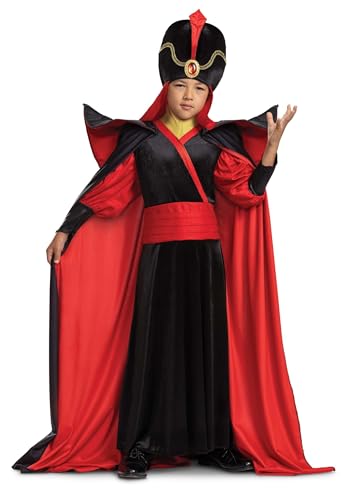 Jafar Costume, Official Disney Alladin Deluxe Kids Costume Outfit, Size (7-8)