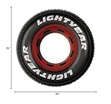 Multicolor Disney/Pixar Cars 3 Inflatable Plastic Tires - 25" (Pack of 2) - Perfect for Kids Parties, Races & Decorations