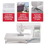 SINGER Quantum Stylist 9960 Computerized Sewing & Quilting Machine with Extension Table, Hard Carrying Case & Accessory Kit | 600 built-in stitches & Lettering, LED Light & High-End Touch buttons