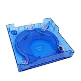 Hzxkqmil Replacement Shell for SEGA Dreamcast DC Retro Video Game Console, Translucent Plastic Housing Case Accessories for Dreamcast DC, Transparent Blue