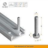 POWERTEC 71365 Combo T-Track and Miter T-Track, 48"