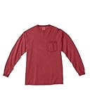 Comfort Colors mens 6.1 oz. Long-Sleeve Pocket T-Shirt(C4410)-GRAPHITE-M