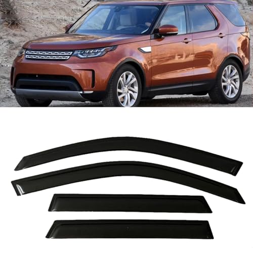 Window Visor for Land Rover Discovery 1 2 3 4 5 L318 L319 L462 1994-2021 Door Visor Wind Rain Guards Side Window Wind Deflectors(Discovery 5 17-21)