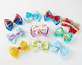 10pcs Girls Princess Hair Clips Hair Bow Women Dress Up Accessories Halloween Christmas Costume Party Gift