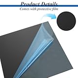 LOYORTY 4PCS 12 x 12 x 1/32 (0.04”) Inch Anodized Aluminum Sheet, Black Aluminum Engraving Blanks, 0.8MM Thin Metal Plates for Laser Engraving, Crafting, DIY, House Decoration