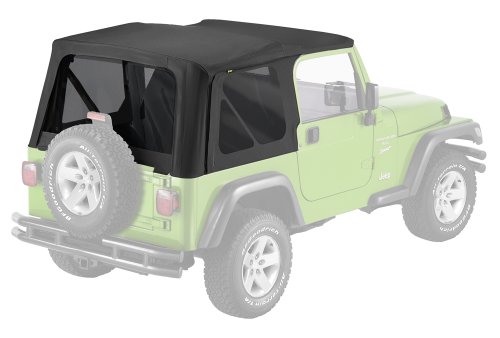 Pavement EndsBestop Pavement Ends by Bestop 51148-35 Black Diamond Replay Replacement Soft Top Tinted Windows; No door skins included for 1997-2006 Jeep Wrangler