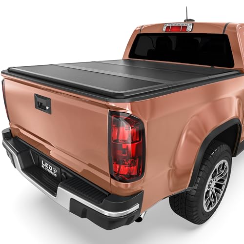 LEDKINGDOMUS Hard Tri-fold Truck Bed Tonneau Cover Fits for Chevy Colorado & GMC Canyon 2015-2025 with 5.2 ft Bed