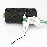 KINGLAKE 426 Feet Nylon Twine #36 Bank Line-Black Nylon String 2mm-100% Black Nylon Twine-Strong Twisted Seine Twine for Garden,Fishing,Outdoor Camping&Netting Home Improvement,Weatherproof