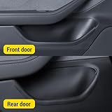 PUOENI New 2024-2025 Model 3 Door Side Organizer 4 PCS Full-Cover Front and Rear Door Storage Box for Tesla Model 3 Highland Door Slot Tray Mats Interior Accessories Fit for Model 3 2024-2025