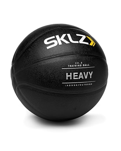 SKLZ Weighted Training Basketball, 29.5" - 3-lb Heavy Training Ball - Black, Quality Faux Leather Construction - Durable & Wear-and-Tear Resistant Dribbling Trainer for Indoor or Outdoor Use