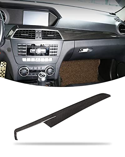 TZYSZDB Center Console Dashboard Panel Cover, Carbon Fiber Pattern Style, Interior Decoration Accessories for Mercedes Benz C Class W204 2010-2013