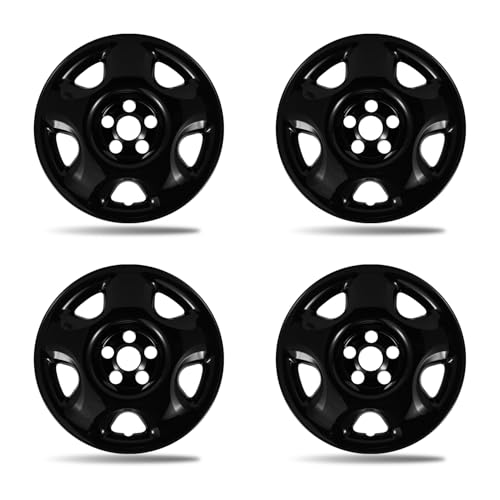 Paanlok 17 ABS Wheel Covers for 2007-2011 Honda CR-V (3rd Gen EX/LX) | OEM Style Hubcaps (4-Pack) | Wheel Skin with Anti-Rust Coating (Gloss Black)