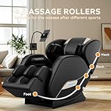 AnoYishev 2025 Massage Chair Full Body, Zero Gravity SL-Track Shiatsu Massage Recliner Chair with Body Scan, 6 Fix Point Rollers,Airbags,Deep Yoga Stretch, Heating Function