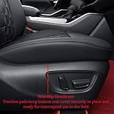 coverdream Highlander Waterproof Leather Seat Covers Custom Fit for 2020-2025 Toyota Highlander Seat Covers,2nd-Row 40/60 Split,Full Coverage,Airbag Compatible,Car Seat Protector (Full Set,Red/Black)