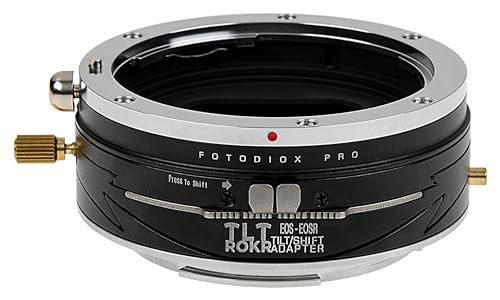 Fotodiox Pro TLT ROKR - Tilt/Shift Lens Mount Adapter Compatible with Canon EOS (EF) D/SLR Lenses to Canon RF Mount Mirrorless Camera Body