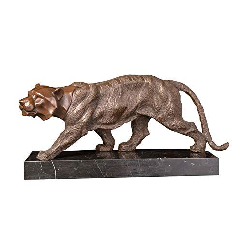 Chandelier Sculptures Statues Ornaments Figurine Collectible Figurines Statue Ornaments Sculptures Metal Small Tiger - Home Decoration Antique Cast Bronze Wild Bengal Tiger Art Statue Sculpture