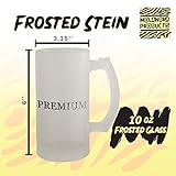 Molandra Products Autumn Skies and Pumpkin Pies - Frosted Glass 16oz Beer Stein, Frosted