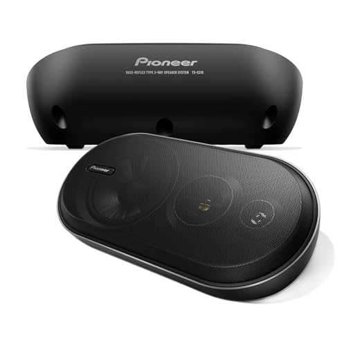 Pioneer TS-X210 4” 3-Way Surface Mount Speakers (Pair) – 120W Max, Classic Design Speaker Upgrade