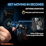 HUSSELL Magnetic Phone Car Mount, Air Vent Phone Mount for Car 360° Adjustable Universal Magnet Phone Holder - Compatible with Any Cell Phone, iPhone Galaxy LG Huawei