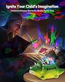 Night Light for Kids Room, Dinosaur Night Light Projector for Boy Room, Dino Lamp with 14 White Noises and 360 Degree Rotation, Dino Crawling Toy, Christmas Birthday Gift for 3-8 Year Old Boys