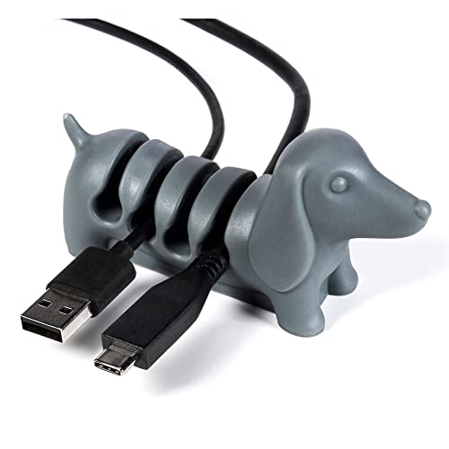Kord Keeper Cable Holder Clip | Cable Tidy Organiser | USB Charging Cable, Power Cord, Phone Cable Management | Desk Tidy | Home Organisation | Gift Idea for Office, Desk, Home, Dog Lovers