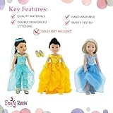 Emily Rose 14 Inch Doll Princess Value Bundle | 9 Piece Dress Set, Includes Favorite Make Believe Characters - Inspired Costumes | Compatible with 14.5" Wellie Wishers and Glitter Girls Fashion Dolls