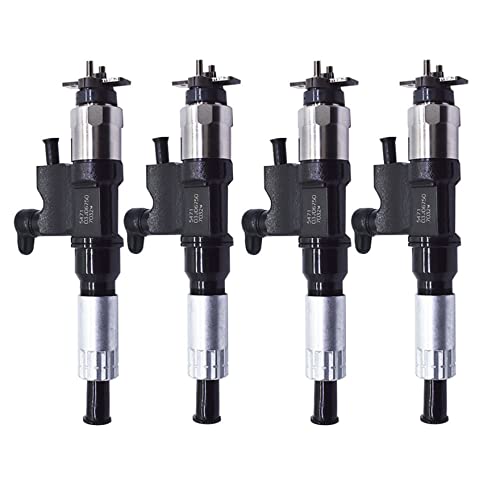 waltyotur 4X Fuel Injectors 095000-5471 8-98151837-0 Replacement for Isuzu NPR NPR-HD 5.2L 2001 2002 2003 2004 2005 2006 2007 4HK1 Engine Diesel