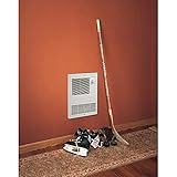 Broan-NuTone 9815WH High Capacity Wall Heater with Built-In Adjustable Thermostat, 1500W, 120/240V, White