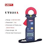 UNI-T Uni-Trend Multimeter clamp Meter UT251A UT251C UT253A Current Leakage clamp Meter Digital Detector High Accuracy Sensitivity Amp Amperometric Leak Tester(UT251A)