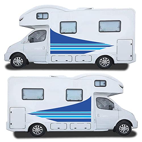 Caravan, Camper, Van or Car Vinyl Stickers - Vehicle Exterior Side Stripes (Axul Stripes, Medium)