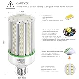 100W LED Corn Light Bulb 2Pack,400 Watt Metal Halide HID lamp Replacement,5000K E39 Mogul Base LED Bulb for Street and Area Lighting Bay Light Fixture Wearehouse Workshop Garage Gyms