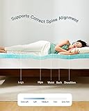 PERLECARE 3 Inch Twin Memory Foam Mattress Topper, Cooling Gel Infused Mattress Pad, Ventilated Bed Topper for Pressure Relief Back Pain, CertiPUR-US Certified