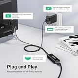 UGREEN Micro USB Ethernet Adapter, Ethernet Adapter with 3.3 ft Cable & Power Cord, Compatible for Fire TV Stick Basic/2nd/4k/Lite, Chromecast 1/2/3/Ultra/Audio, Fire TV 3rd, Plug & Play, 10/100 Mbps