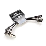 JIM DUNLOP (3PDCISTR06), 1/4-Inch Right Angle MXR Ribbon TRS Patch Cable 6 in|15 cm-3 Pack (3PDCISTR06R)