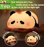 DREAMING MY DREAM Cute Panda Night Light, LED Squishy Novelty Animal Night Lamp, 3 Level Dimmable Nursery Nightlight for Breastfeeding Toddler Baby Kids Decor, Cool Gifts Kids (Panda Pangda)