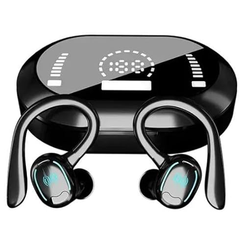 Wireless Ear-Hook TWS Earphones Bluetooth Earbuds Over The Ear Headphones Compatible with Lenovo Tab M11 (2024)/M10(2023)/M9(2022), True Stereo Charging Case Hands-Free Mic Headset