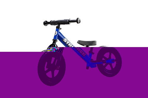 Strider 12” Sport Bike, Blue - No Pedal Balance Bicycle for Kids 1 to 4 Years - Includes Safety Pad, Padded Seat, Mini Grips & Flat-Free Tires - Tool-Free Assembly & Adjustments