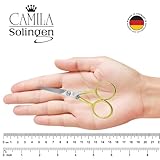 Camila Solingen CS45 Hair Scissors Professional 4.5" Very Sharp Grooming Scissors. Razor Edge Barber Hair Cutting Scissors. Stainless Steel Hair Cutting Shears for Salon. Made of in Solingen, Germany