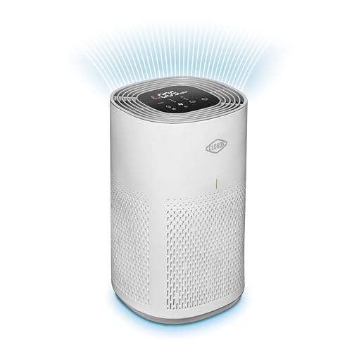 Clorox Air Purifiers for Home, True HEPA Filter, Medium Rooms Up to 1,000 Sq Ft, Removes 99.9% of Mold, Viruses, Wildfire Smoke, Allergens, Pet Allergies, Dust, AUTO Mode, Whisper Quiet