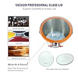 BACOENG 5 Gallon 4.5 CFM Tempered Glass Lid Vacuum Chamber with Pump, Degassing Chamber Kit for Stabilizing Wood, Degassing Silicones and Epoxies