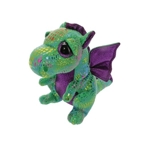 Beanie Baby Large Eyes Buff Pixy Atlas Austin Unicorn Cinder Animal Plush Doll 9.8inch (Ty Cinder)