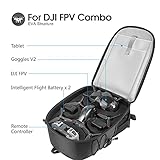 Smatree Professional Backpack for DJI FPV Combo,Hard Backpack Waterproof Backpack Bag for DJI FPV Drone Accessories, No Deed Remove Propeller, Ready to Fly