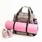 NATI LINE Yoga Mat Backpack. New zipper, more stronger and durable! Yoga mat carrier. Yoga backpack with Adjustable elastic straps to hold Yoga Mats. Multi Purpose bag For Office, Yoga, Travel and Gym