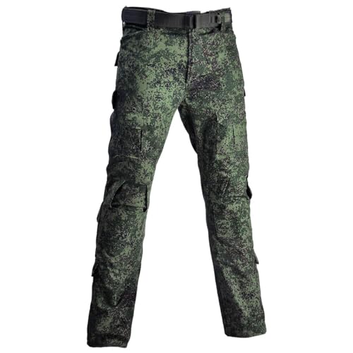 TOMITANY Men’s Military Tactical Pants Slim Fit Cargo Camo Pant Waterproof Airsoft Combat Pants with Knee Pads Russian Camo M