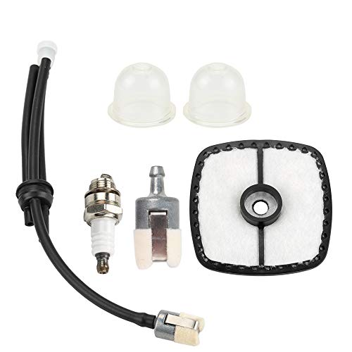 SRM 225 Tune Up Kit Parts Air Filter Fuel Line Kit A226001410 For Echo SRM225 GT225 PAS225 PE200 SRM230 SRM210 HC150 SRM2100 GT2000 Weed Eater Trimmer PB250LN PB250 ES250 Blower
