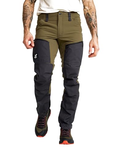 RevolutionRace Men's GP Pro Pants, Durable and Ventilated Pants for All Outdoor Acitivities, Dark Olive - Medium