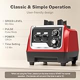 MAGETANG Smoothie Blender, Powerful Blender for Kitchen with 1800-Watt Motor, 70 Oz Large Capacity and BPA-Free Containers, Countertop Blender for Smoothies, Ice Crushing & Frozen Drinks, Red